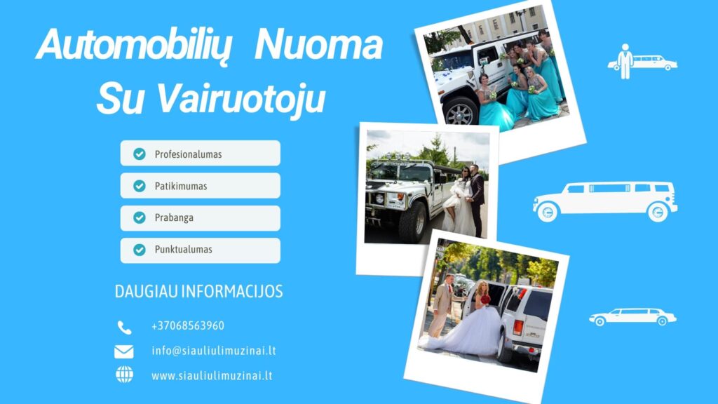 Automobilių nuoma su Vairuotoju pagrindinė