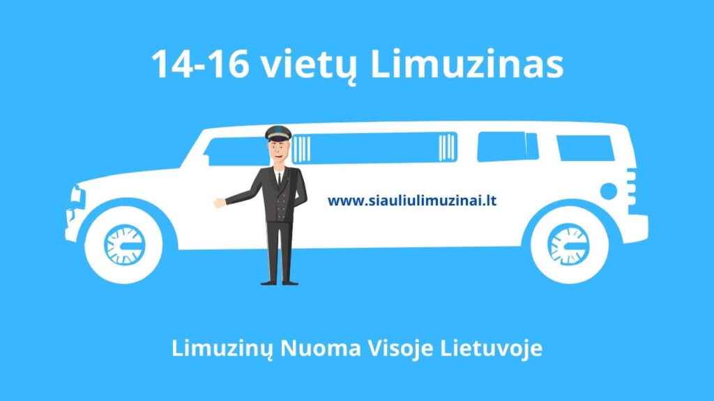 14-16 vietų limuzinas